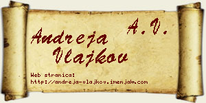 Andreja Vlajkov vizit kartica